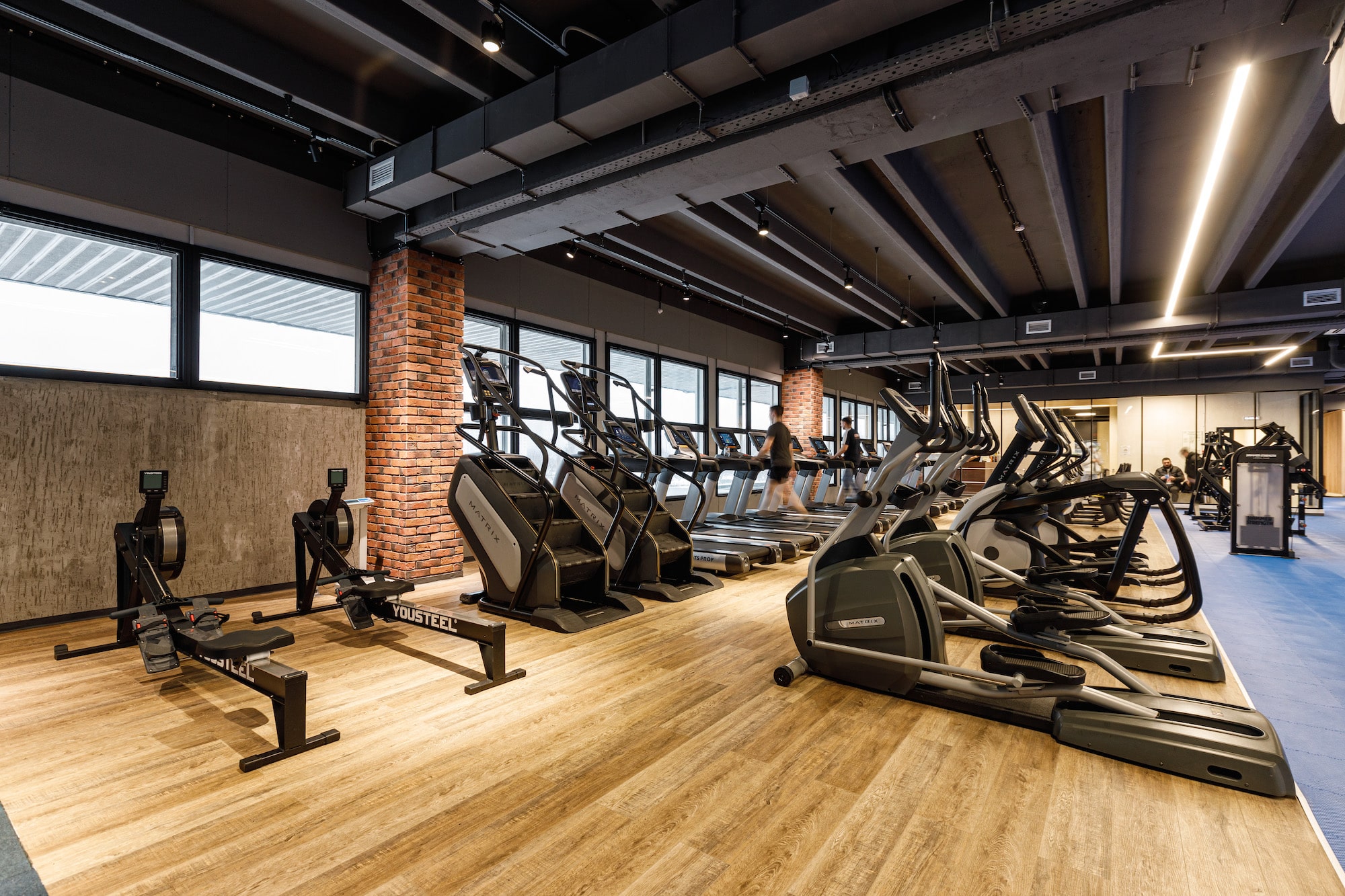 Abstract ice blue sculpture representing stability and core strength